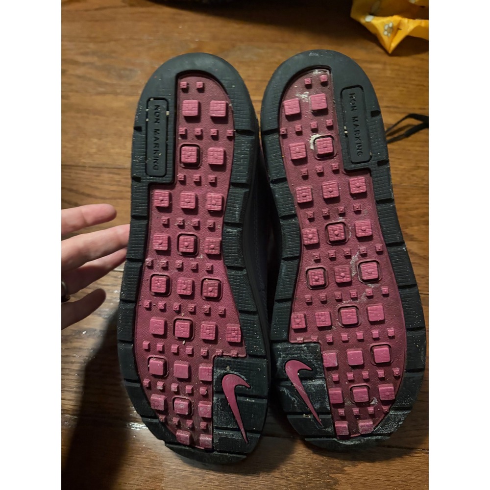 Nike Woodside 2 High Duck Boot Pink Grey Gingham 524876-002 6Y / Women 7.5 - Picture 5 of 11